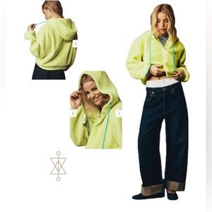 EUC Porridge - Anthropology - Quinn Sherpa Fleece Hoodie